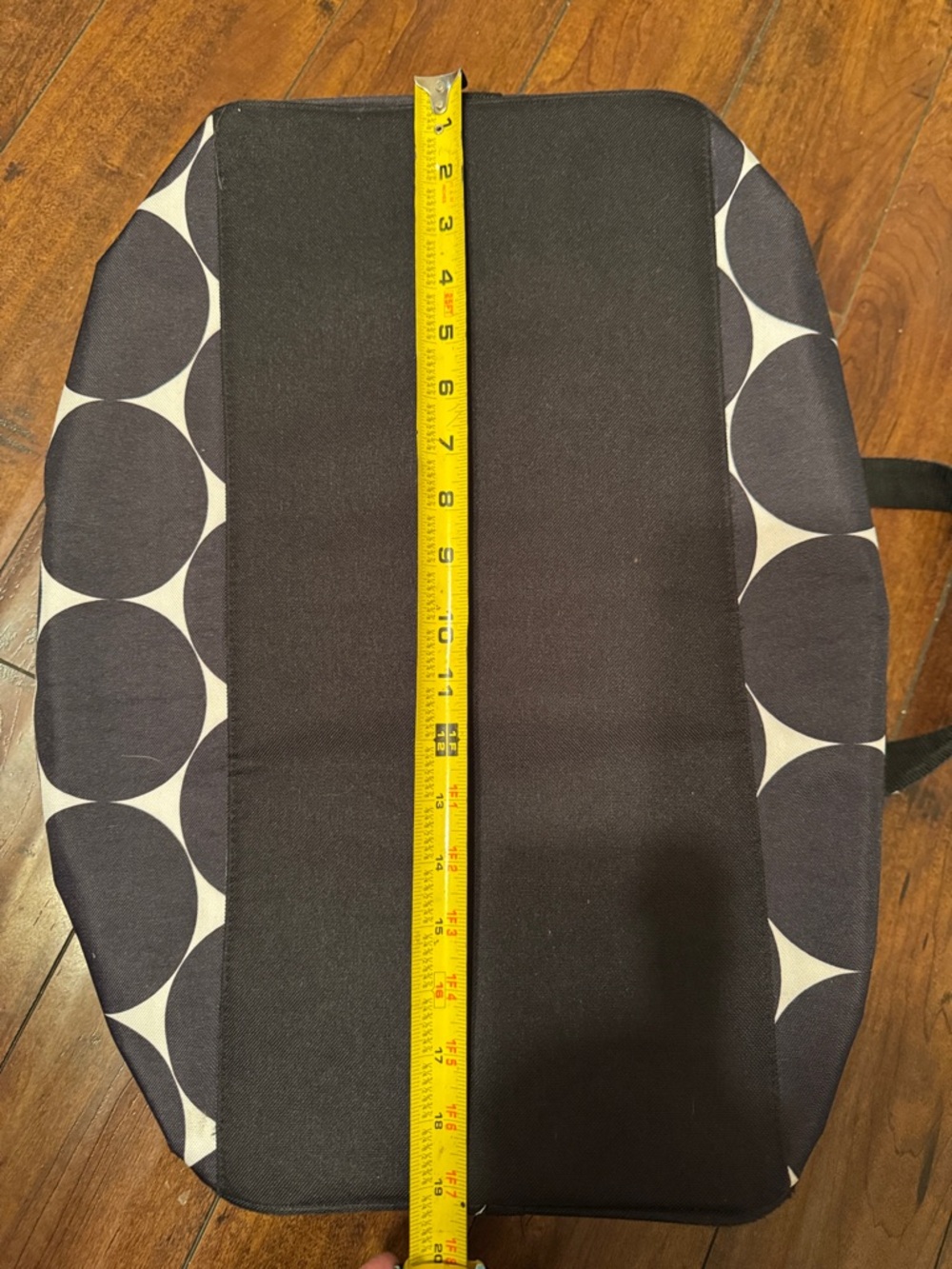 Thirty one Black and Cream Polka Dot Travel Duffel Bag - Picture 12 of 15